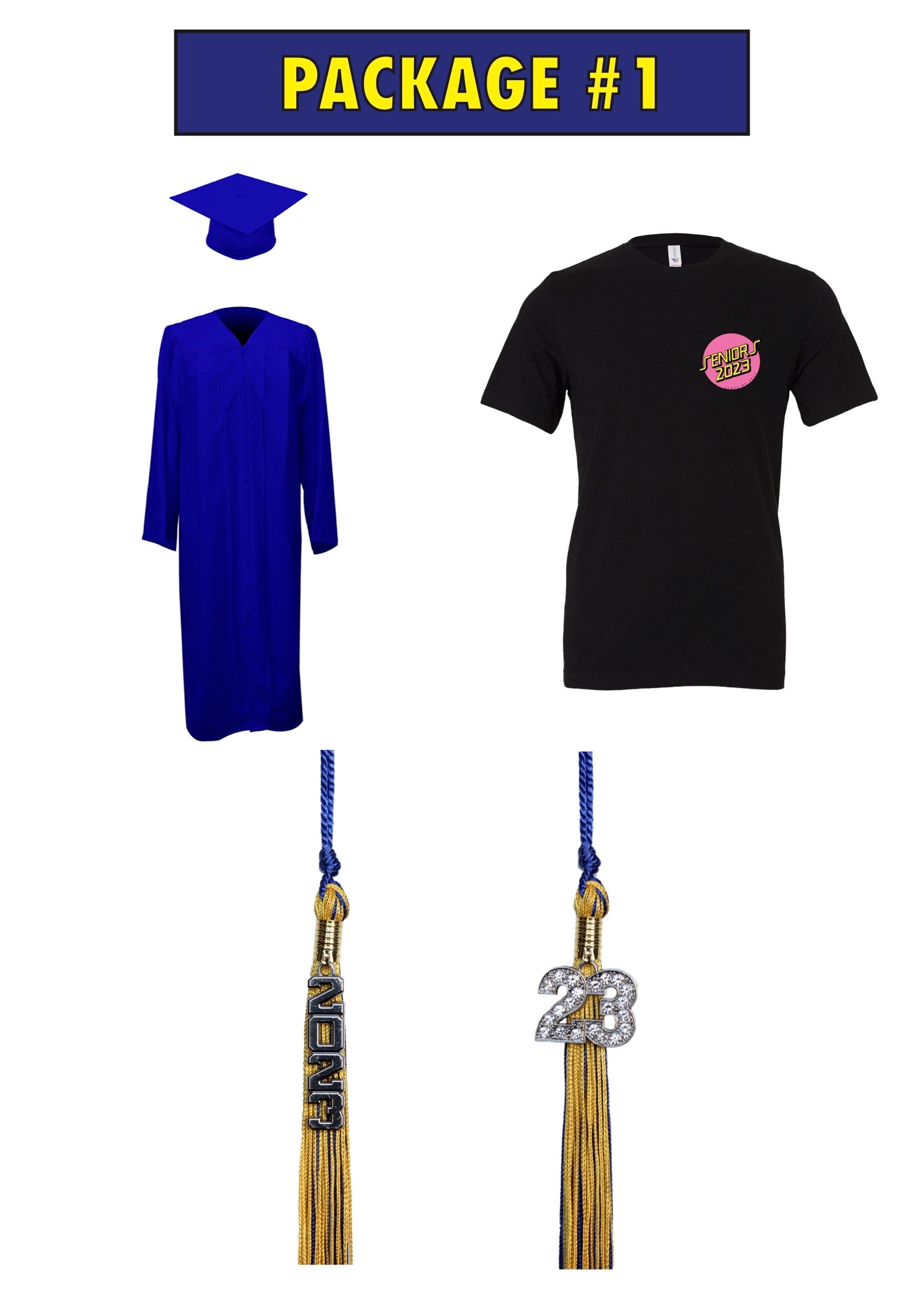 Wildcat Shop - Bachelor's Grad Cap-Gown Package (Package 2)